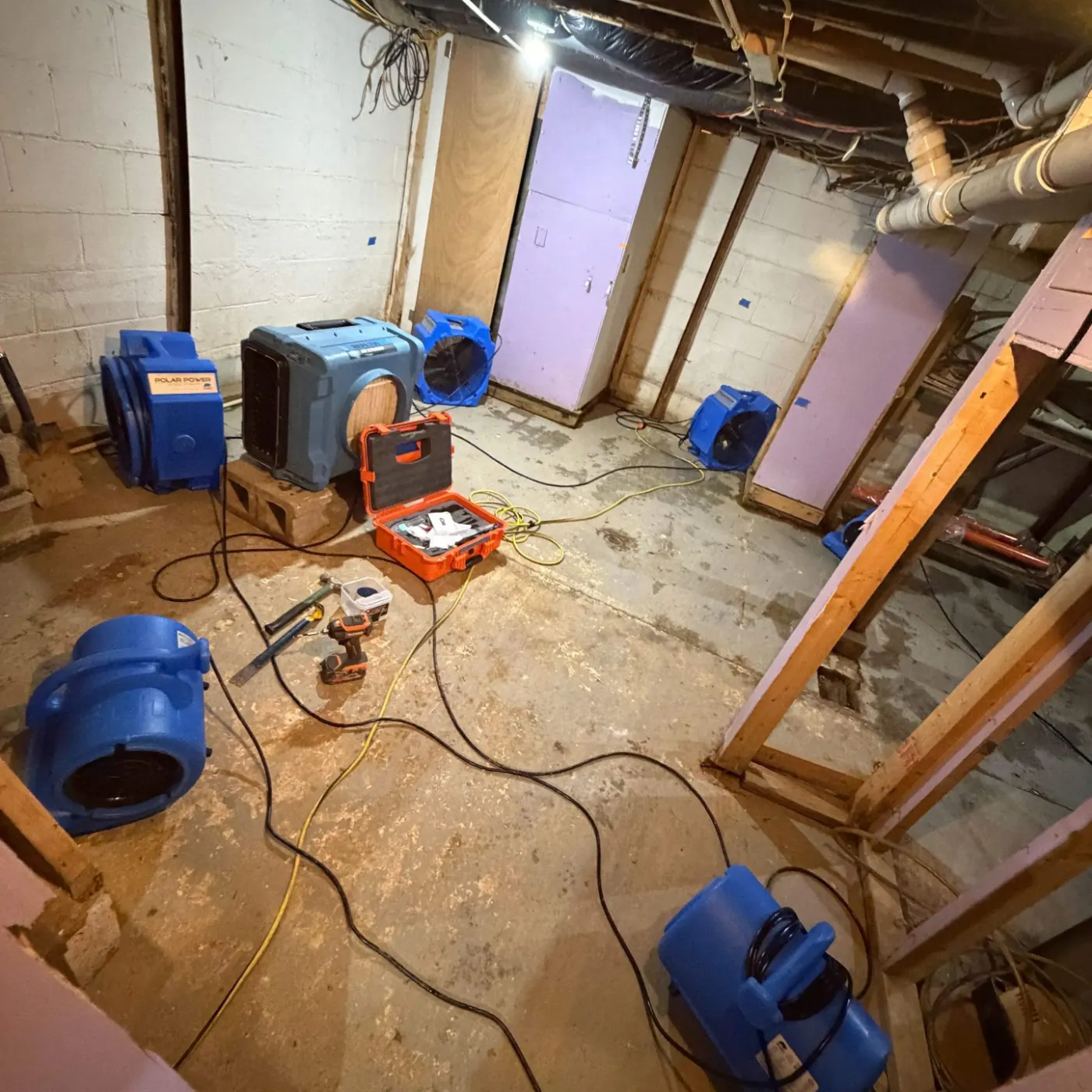 Category 3 sewage cleanup in Britton Ridge basement